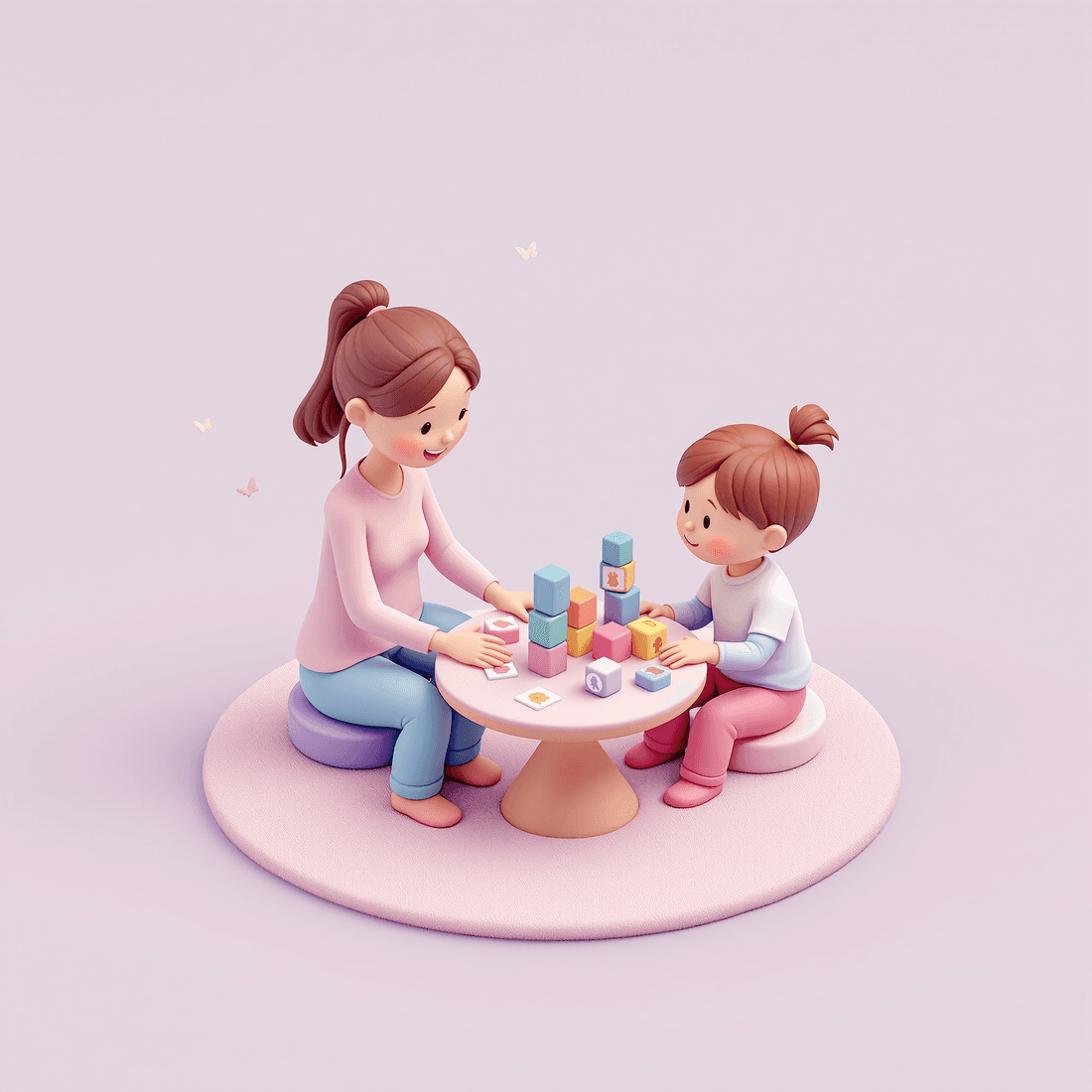 Illustration representing One-on-One ABA Therapy